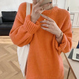Fall 2022 Winter Womens Sweaters Women Clothing Knitted Loose Sweater Knitting Wool Oversize Pullover Woman Sweaters Girls