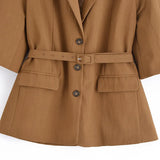 Homemade New Women's Clothing Smocoat Casual Five-Sleeves With Suit