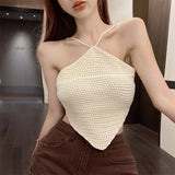 Girls Hanging Neck Sexy Small Sling Vest Women Wearing Summer Beauty Back Pure Desire Inside A Short