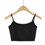 New Summer Navel Exposed Short Style Flat Belt Vest High Waist Elastic Tight Bag Hip Skirt Suit-Outfit