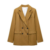 Autumn And Winter Straight Trousers Double Buckle Suit Vest Three Sets Of New Women's Fashion Commuting
