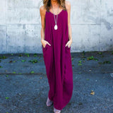 Long Dress 2021 Summer Women Strap Beach Dress Casual Irregular Oversized Loose Floor Dress Beach Travel