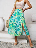 Toloer Independently Designed And Shot The New Women's Summer Casual Floral Print Skirt-Outfit