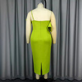 New Solid Color Sexy Suspension Dress Hierarchal Party Dress