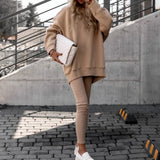 Toloer Women's Loose Round Collar Sports Fashion Long Sleeve Hoodie Winter Wear Women's A