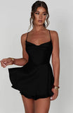 Women's Short Style Xia Xin Style Bare Back Sexy Fashion Satin Satin Dress-Outfit