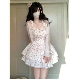 Pure Lusty French Slings Crumb Dress Summer Sweet Hot Baboon Princess Design Short Dress
