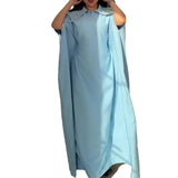 2025 New Women's Set Diamond-Collared Bat Sleeve Loose