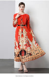 New Women's Dress Dress Oversized Dress Print 100 Folds T-Shirt With T-Shirt Holiday Casual