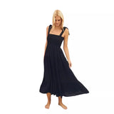 Spring And Summer New Personality Skirt Temperament Elegant Print Sleeveless Back Strap