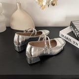 Fairy Style Elegant Temperament Coarse Single Shoes Summer New With Skirts To Increase The Thin And Coarse Heel Mary Treasure