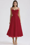 Temperament Floral Series French Summer Slings Gentle Wind Dress With Thin Floral Slings Long