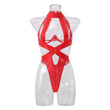 Sex Lingerie Sexy Women's Skin Hollow Plating Splicing Body