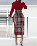 Independent Station Autumn Fashion Printing New Style Dress Women's Spot-Outfit