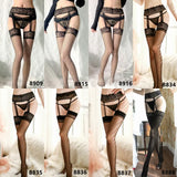 Sexy Lace Garter Lingerie Underwear Black Silk White Stockings Hot Free Pantyhose