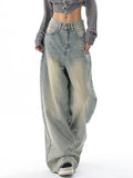 baggy boyfriend jeans with faded