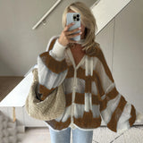 2025 Explosion Easing Loose Lazy Striped Sweater