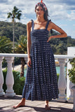 Summer Women's New Commuting Sleeveless Hot Girl Prints Long Sling Dress