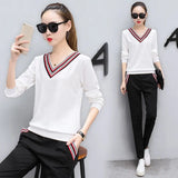 2022 Two Piece Set Top And Pants Suit Outfits For Women Tracksuit Lounge Wear Korean Fashion Clothing 2 Piece Set