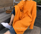 Thick Winter Women'S Dress 2022 Fall Sweater Women Dress Long Sleeve Knitted Dresses Maxi Vintage Oversize Dresses