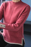 Sweaters Women Casual O-neck Solid Harajuku Basic Long Sleeve Pullovers Elegant High Street Sweater Tops Clothes