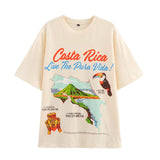 Homemade New Women's Classic B&R Printed Loose T-Shirt