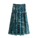 Spring Printed Shirt 2459806 Wire Printed Skirt 2457 806Suit-Outfit
