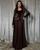Autumn New Style Splicing Fake Two Elegant Long Dress