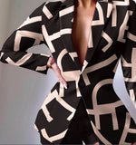 New Casual Print Fashion Small Suit Women's