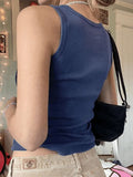 Heart Rhinestone Rib Crop Tank Top-Outfit