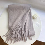 Winter Female Cashmere Plaid Scarf Women Blanket Scarves Wide Lattice Long Rainbow Shawl Wrap Warm Tippet