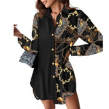 Independent Station Women's Wear New Long-Sleeved Button Fashion Commuter Shirt-Outfit