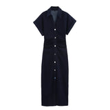 Homemade New Women's Classic Denim Fantula Dress