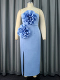 Banquet Styling Dress New Sleeveless Sexy Chest-Loat High-Rise Dress