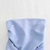 Fashion Folded Women's New Trend Brag Vest Solid Color Bhise Repair Body Small