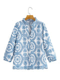 Women's Embroidered Shirts With Long Sleeve Embroidered Shirts