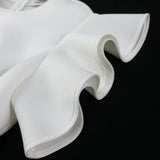 Wedding Lotus Leaf-Side Dress Light Mesh Splicing Meat Cover Mid-Stolen Dress