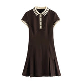 Homemade New Women's Classic Fashion Clamming Threaded Dress 2180