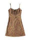 Vintage Floral Slip Mini Dress-Outfit