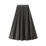 Diamond Hair, A Hundred Folded Skirt Half-Dress Women's Autumn And Winter New Tight High Waist Long Organ Skirt