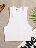 Toloer Hot Style Sports Yoga Top Nylon Fitness Running Moisture And Sweat-Breathing Seamless Knit Vest-Outfit