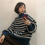 Grandma Striped Sweater-Outfit