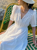 Dress Summer New Waist Dress Women's Short-Sleeved Temperament Famous Shenzhen Nanyin Women's