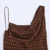 Homemade New Women's Clothing Folded Neck-Peking Dress