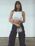 2022 Women Beaded Tank Tops Sexy Beading Glitter Basic Cotton T Shirt Vest Tops Summer Shiny Halter Solid