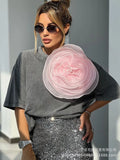 Summer New Hot Water Washing Wax Dye Faded Short-Sleeved Street Style To Make Old Cotton T-Shirt