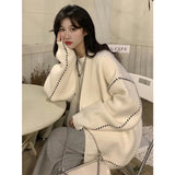 Toloer Sweater Cardigan Jacket Women's Autumn And Winter 2025 New Gentle Wind Niche Long Top Knitwear