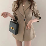Toloer Jacket Female Design Sense Spring And Autumn Show Thin Suit Female Suit Korean Version Of The British Style Temperament Small Short Coat-Outfit