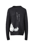 Men's Cartoon Long Sleeve Knit Sweater-Outfit