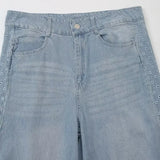 Homemade New Women's Classic Slenipe Embroidered High-Rise Easier